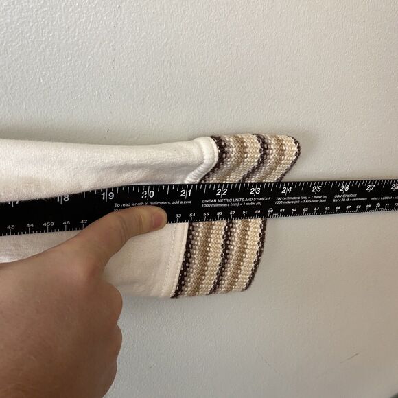 Prana Womens Large L Fleece Lined Rowen Jacket Off White Midweight Cotton Button - Picture 8 of 13